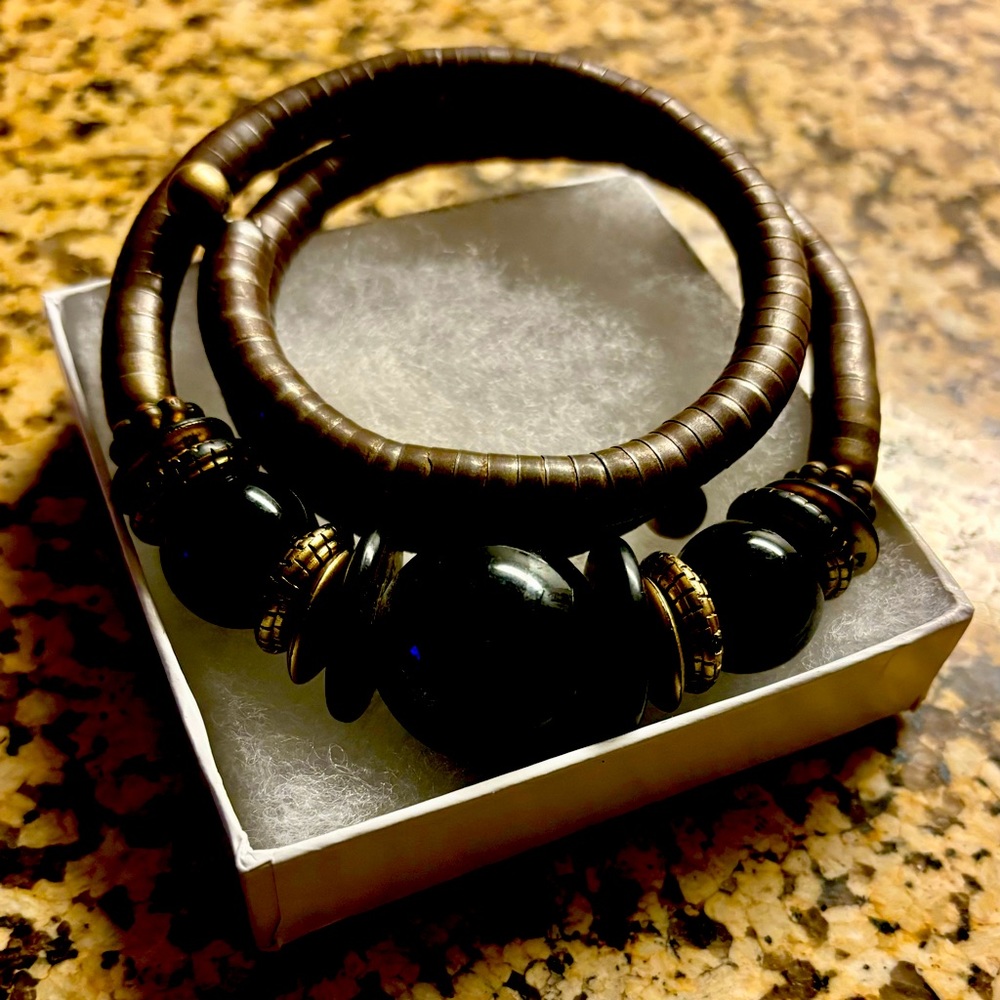 80s wrap around chunky bracelet